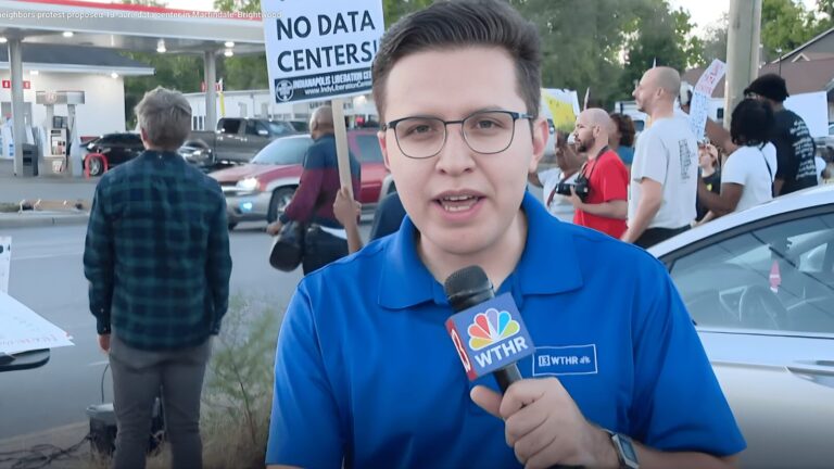 Frustrated neighbors protest proposed 13-acre data center in Martindale-Brightwood