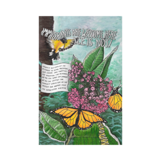 "We Welcome Immigrants, not ICE" 11x17 Print